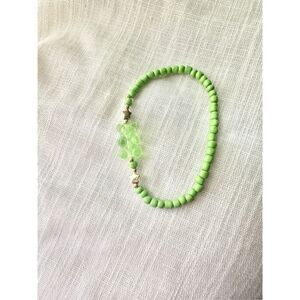 Green gummy bear beaded bracelet